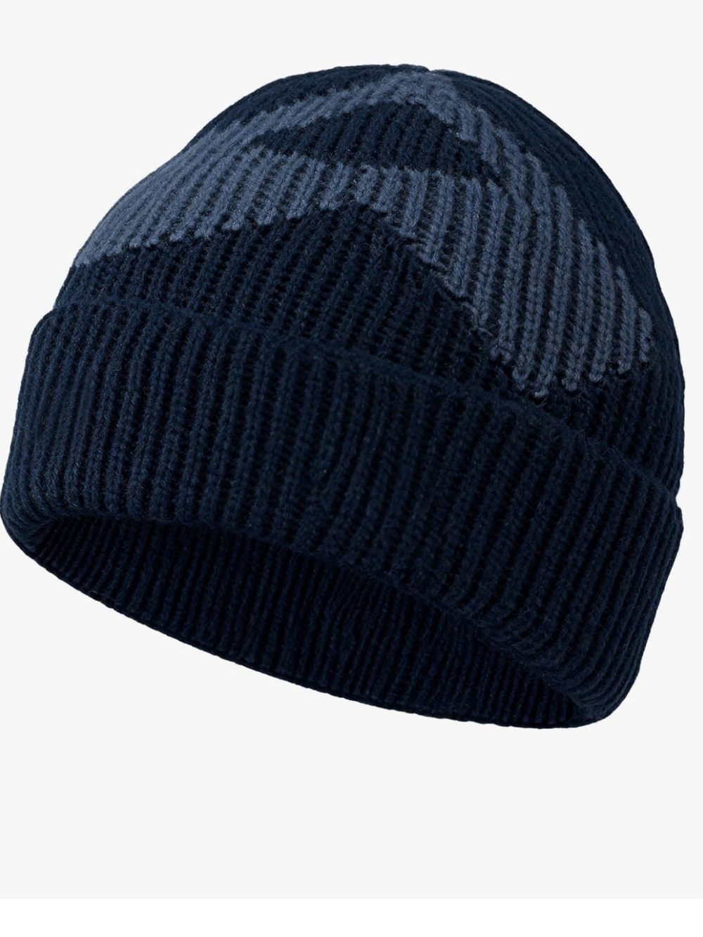 Pioneer Camp Mens Merino Wool Beanie Hats Thick Knit Winter Hat NWT Blue